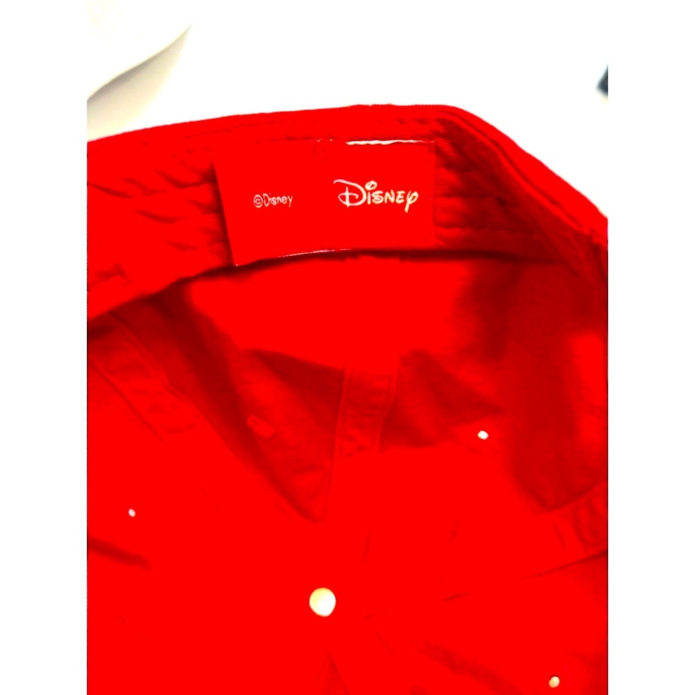 Disney Adult Mickey Mouse  Baseball Cap  Red       Adjustable Strap  100% Cotton - Picture 5 of 5